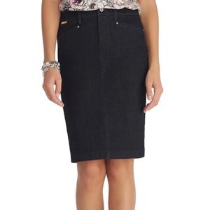 NWT White House Black Market jean skirt size 00